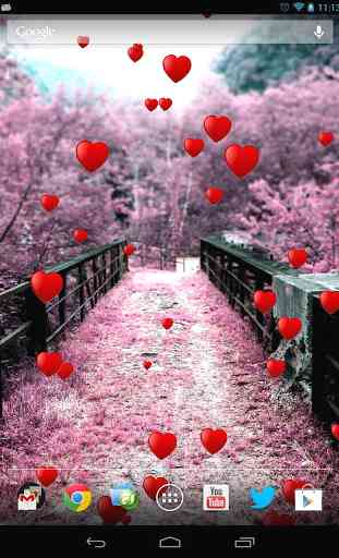 Romantic floating hearts LW 1