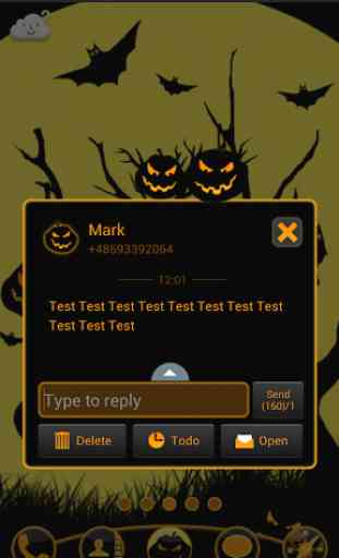 Theme Halloween for GO SMS Pro 3