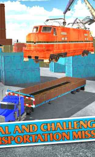 Train Transporter Truck 3D 3