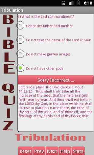 Tribulation Bible Quiz 4