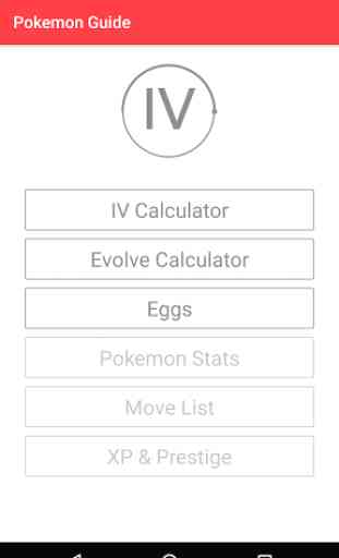 IV Calculator - Guide for Poke 1
