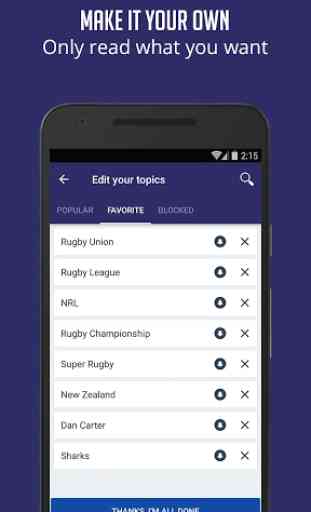 Rugby News & Live Scores - SF 2