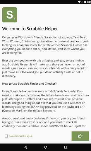 Scrabble Word Helper Ad Free 1
