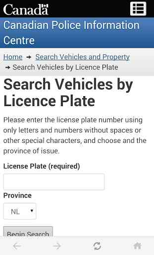 Stolen Vehicle Check Canada 1