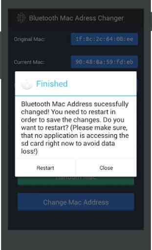 Bluetooth Mac Address Changer 2