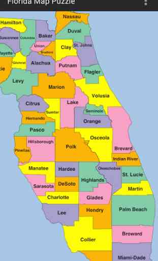 Florida Map Puzzle 2