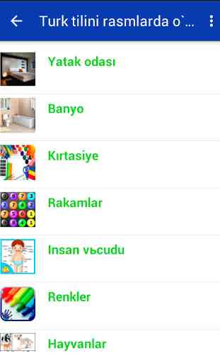 Learning Turkish by pictures 2