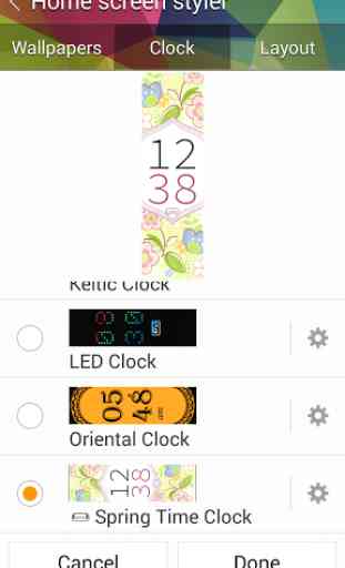 Spring Time Gear Fit Clock 2