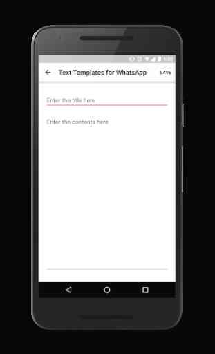 Text Templates for WhatsApp 3