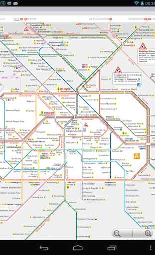Berlin Metro (U-Bahn) Map Free 3