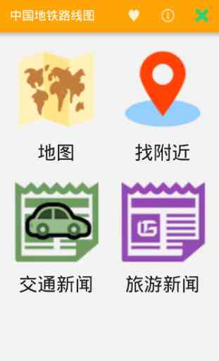 China Subway Route Map 1
