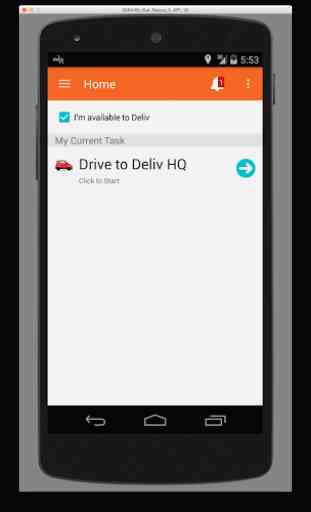 Deliv Driver App 1