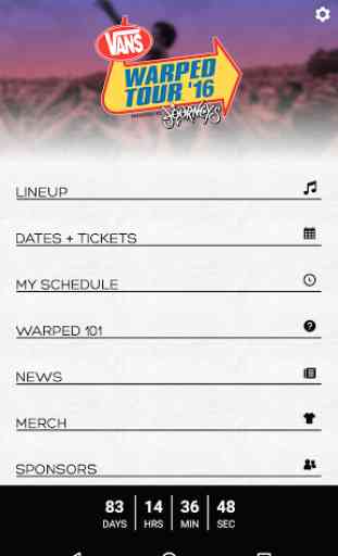 Vans Warped Tour Official App 1