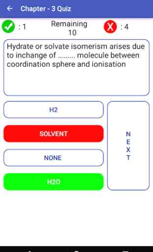 BSc - Chemistry Quiz II 3