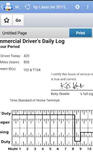 Drivers Daily Log 2