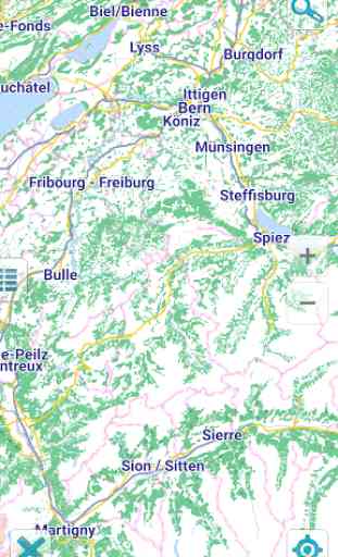 Map of Switzerland offline 1