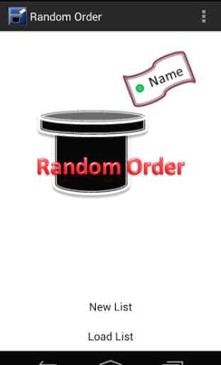 Random Order 1
