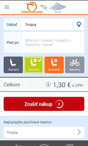 Slovakrail SMS lístok PILOT 3