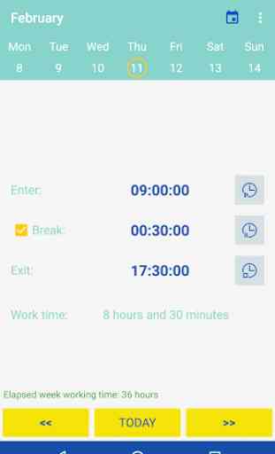 Weekly working hours 1