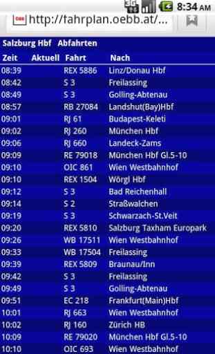 Austrian rail timetable live 4
