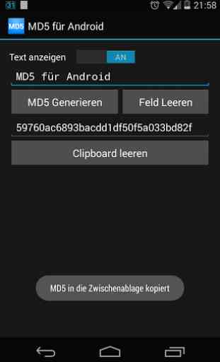 MD5 for Android 3