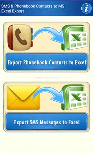 Save Phonebook & SMS to Excel 1