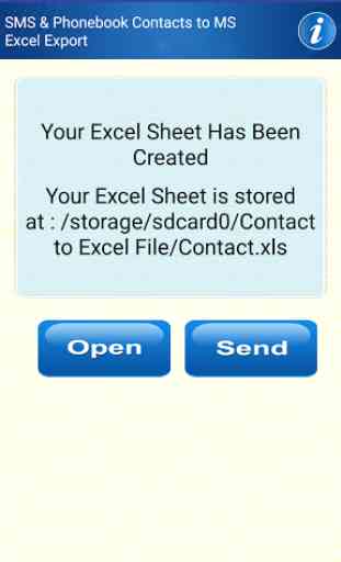 Save Phonebook & SMS to Excel 3