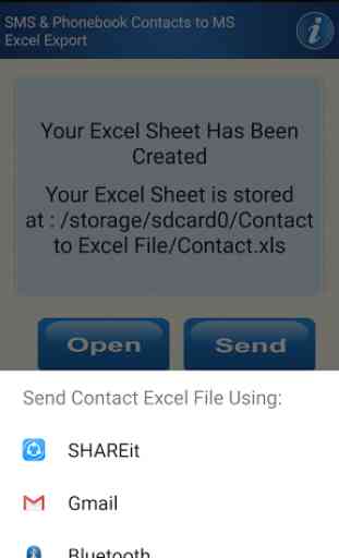 Save Phonebook & SMS to Excel 4