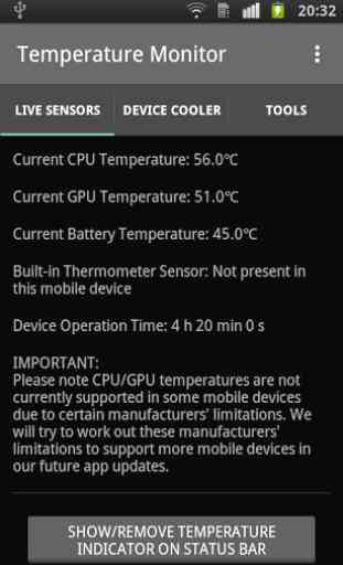 Temperature Monitor - CPU, GPU 1