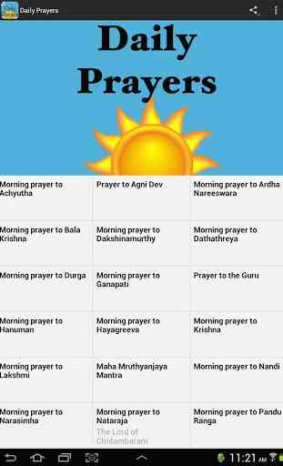 Daily Prayers 1