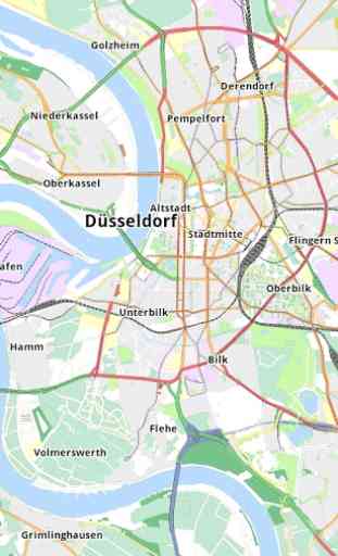 Düsseldorf Offline City Map 4