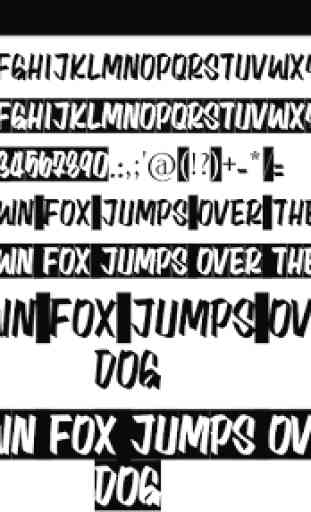 Fonts for FlipFont 50 25 3