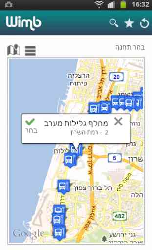 Wimb-Israel Buses in real-time 4