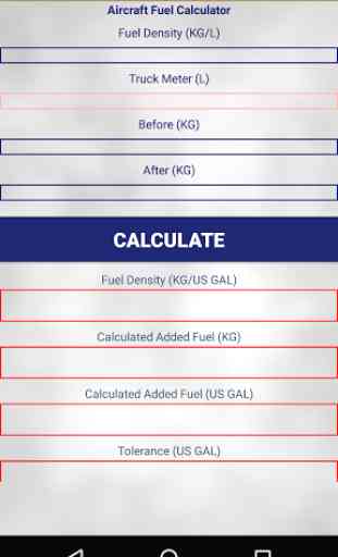 Aircraft Fuel Calculator 1
