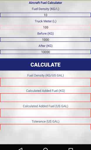 Aircraft Fuel Calculator 3