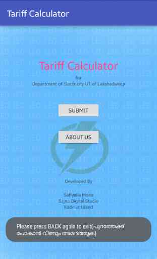 Tariff Calculator 1