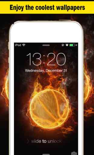 Basketball Screen - Wallpapers & Backgrounds Maker with Cool HD Themes of Players & Balls 2