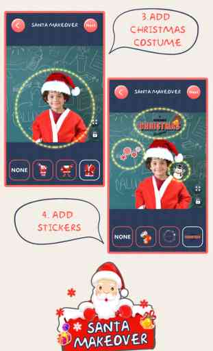 Christmas Makeover FREE - Santa Claus Photo Editor to Add Hat, Mustache & Costume 3