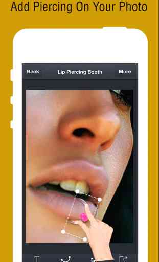 Lip Piercing Booth - The Oral Piercing App to add Lip Bites Rings on your Cute Upper and Lower Lips 3