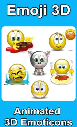 Animated Emojis - Emoji 3D - SMS Smiley Faces Sticker - FREE 1