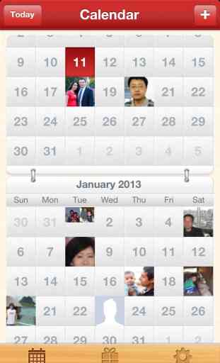 Birthday Calendar Plus - Post Video, Photo, Message, and More! 1