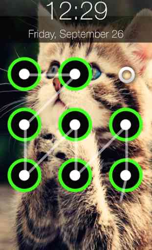 Cat Pattern Screen Lock 3