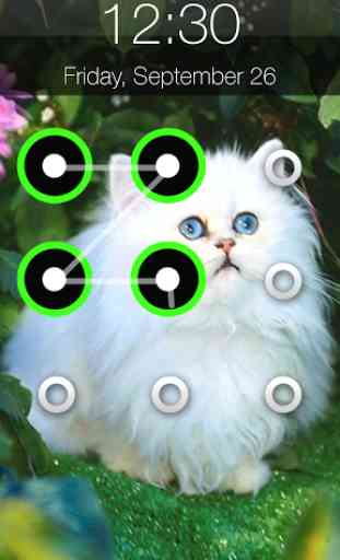 Cat Pattern Screen Lock 4