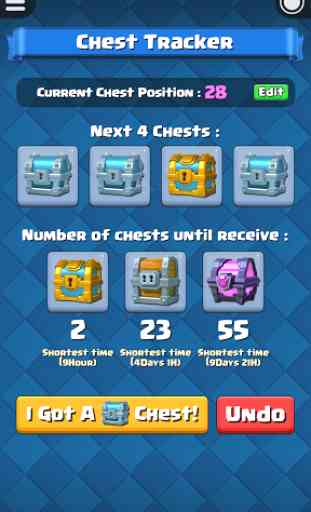 Chest Tracker for Clash Royale 1