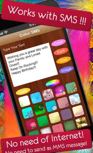 Color SMS - Send Text Messages, Fun for iMessage 2
