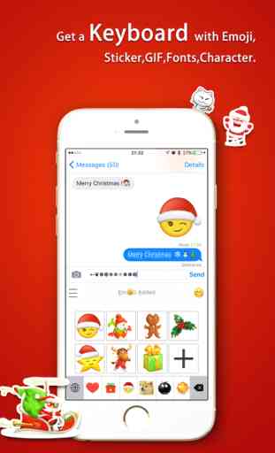 Emoji Added - Sticker with Christmas,Santa,Holiday 2