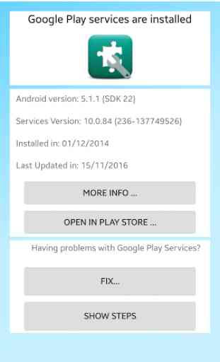 Play Services Information 1