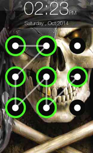 Skull Pattern Screen Lock 1