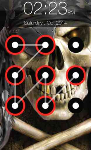 Skull Pattern Screen Lock 2