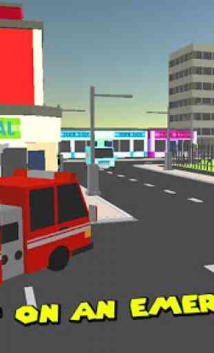 Cube Fire Truck: Firefighter 2